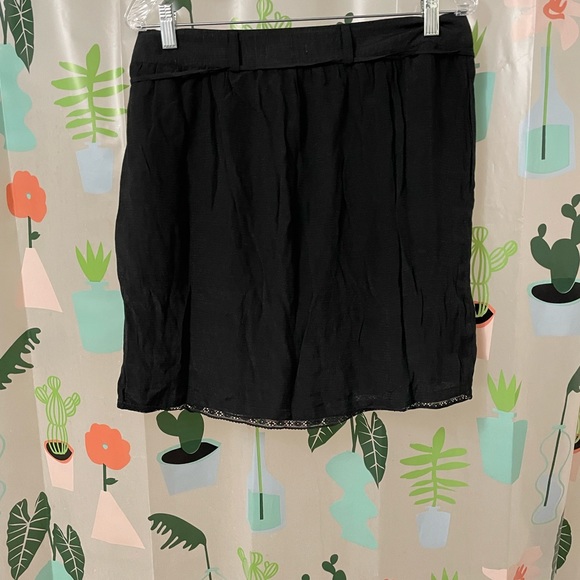 Tulle Mini Skirt Junior Size XLarge Black Pattern Casual Summer - Picture 2 of 7
